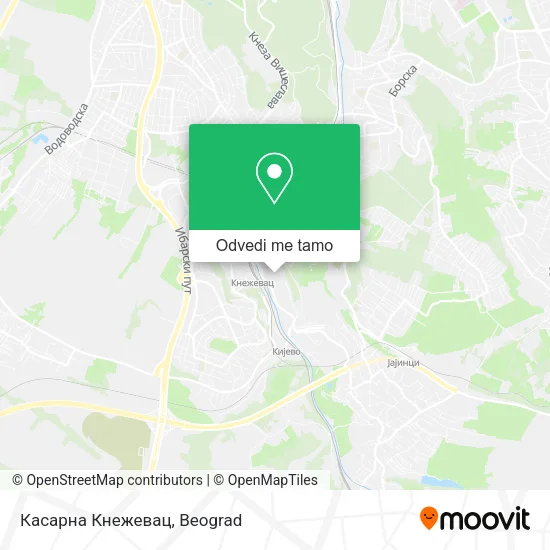Касарна Кнежевац mapa