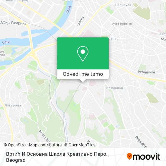 Вртић И Основна Школа Креативно Перо mapa