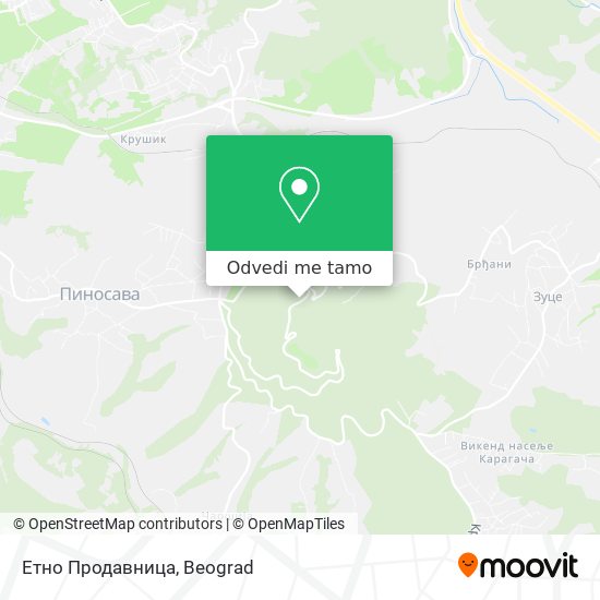 Етно Продавница mapa