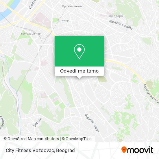 City Fitness Voždovac mapa