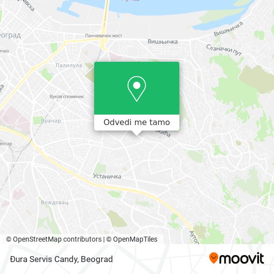 Đura Servis Candy mapa