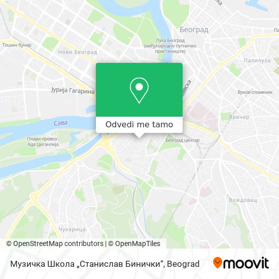 Музичка Школа „Станислав Бинички“ mapa