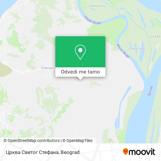 Црква Светог Стефана mapa