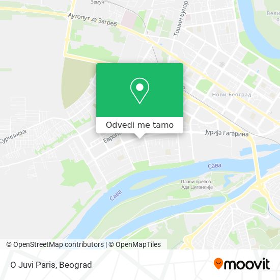 O Juvi Paris mapa