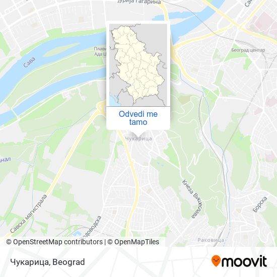 Чукарица mapa