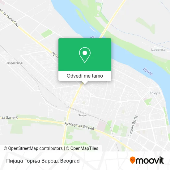 Пијаца Горња Варош mapa