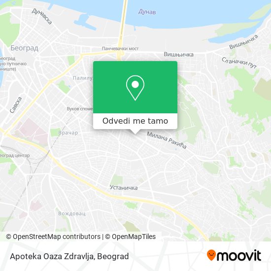 Apoteka Oaza Zdravlja mapa