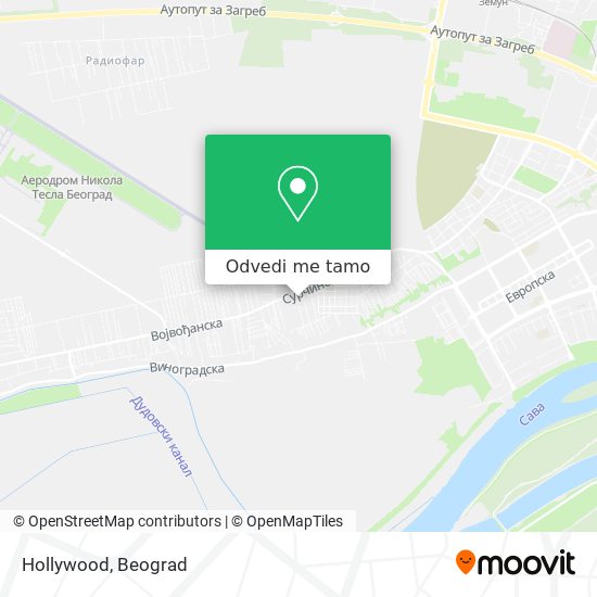 Hollywood mapa