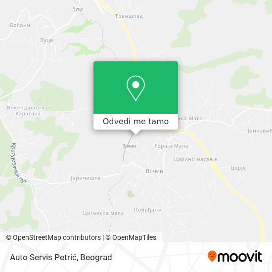 Auto Servis Petrić mapa