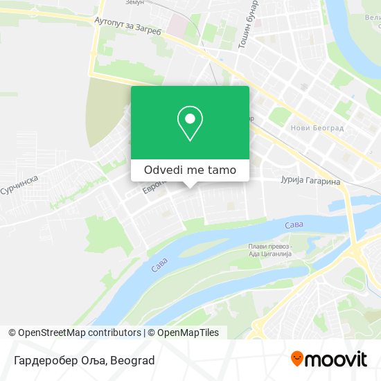 Гардеробер Оља mapa