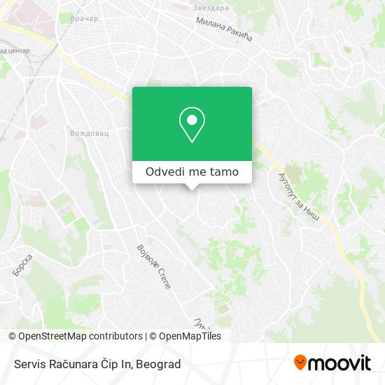 Servis Računara Čip In mapa