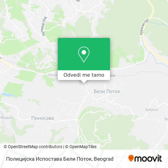 Полицијска Испостава Бели Поток mapa