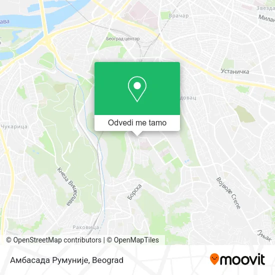 Амбасада Румуније mapa