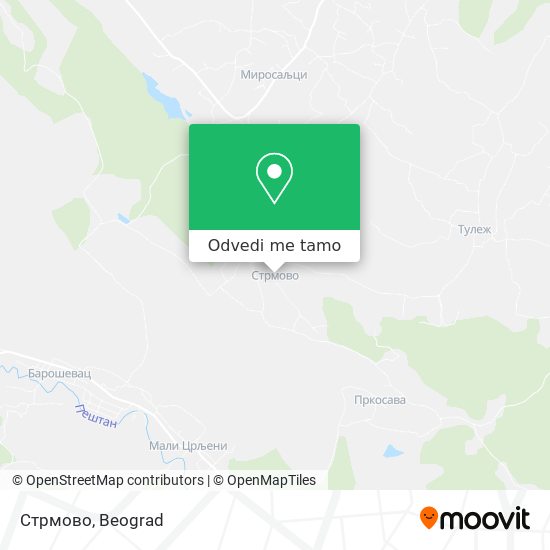 Стрмово mapa