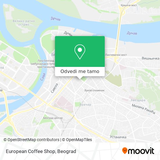 European Coffee Shop mapa
