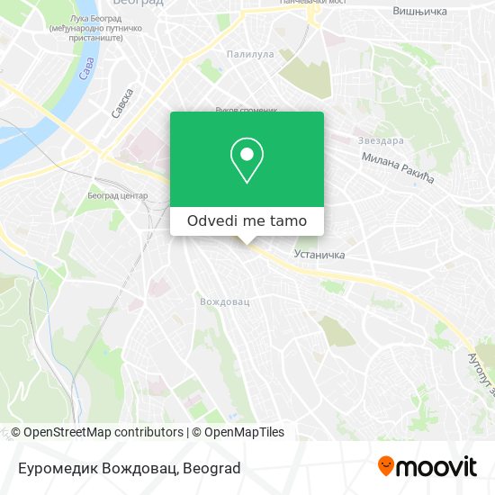 Еуромедик Вождовац mapa