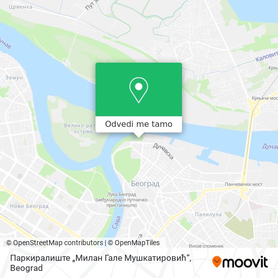 Паркиралиште „Милан Гале Мушкатировић“ mapa