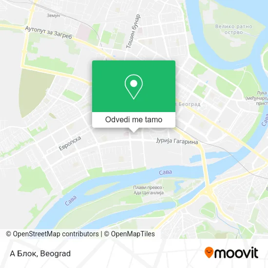 А Блок mapa