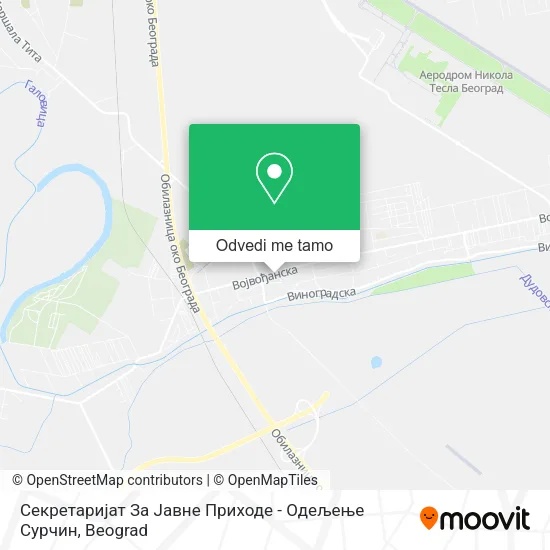 Секретаријат За Јавне Приходе - Одељење Сурчин mapa