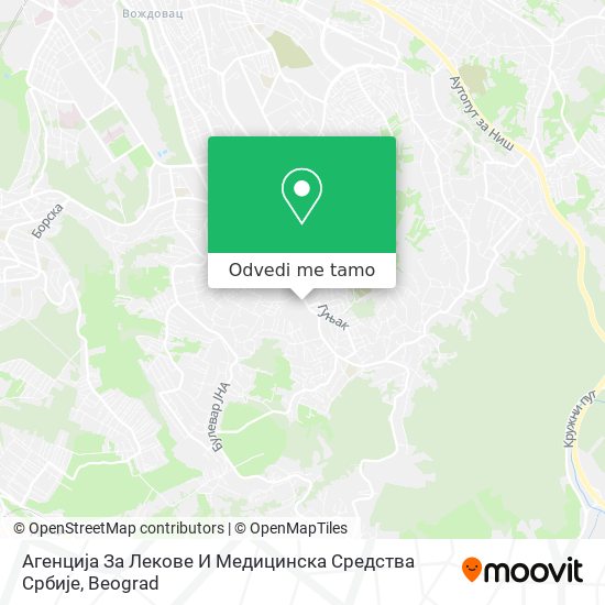 Агенција За Лекове И Медицинска Средства Србије mapa