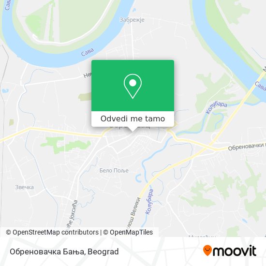 Обреновачка Бања mapa