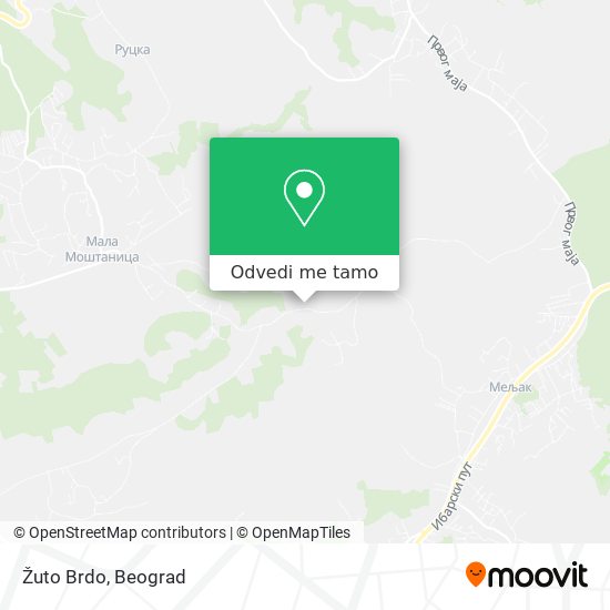 Žuto Brdo mapa