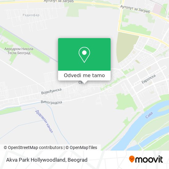 Akva Park Hollywoodland mapa