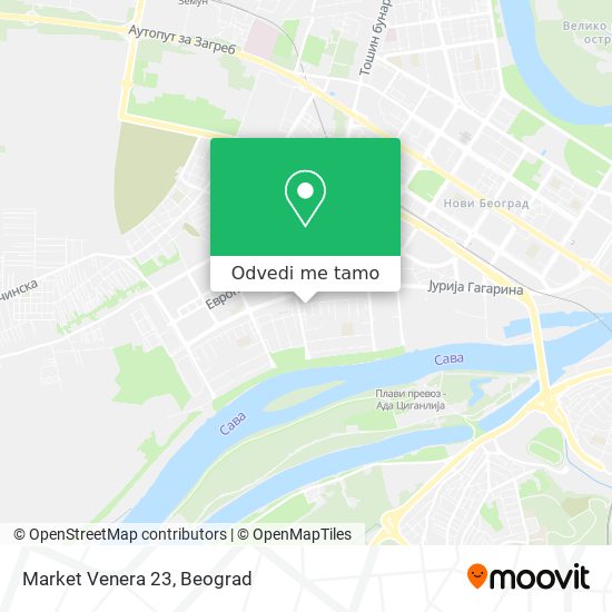 Market Venera 23 mapa