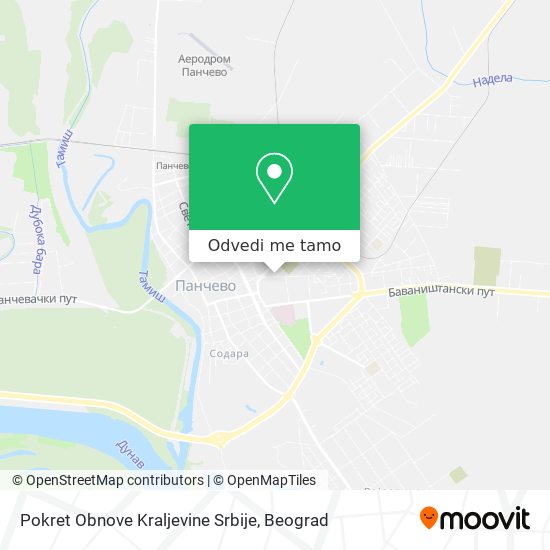 Pokret Obnove Kraljevine Srbije mapa