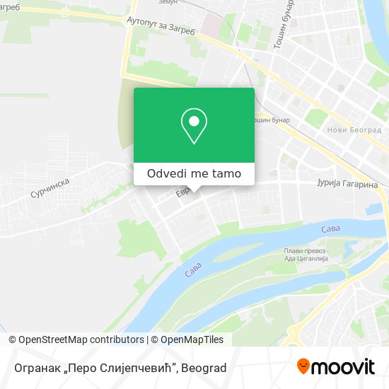 Огранак „Перо Слијепчевић” mapa