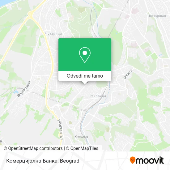 Комерцијална Банка mapa