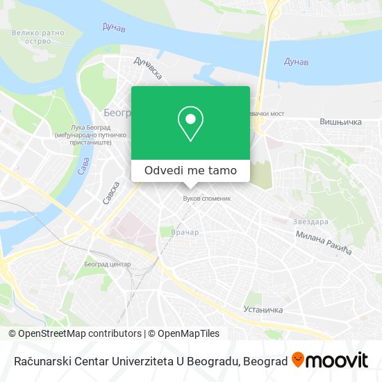 Računarski Centar Univerziteta U Beogradu mapa