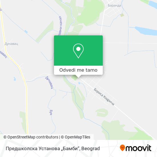 Предшколска Установа „Бамби“ mapa