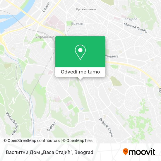 Васпитни Дом „Васа Стајић“ mapa