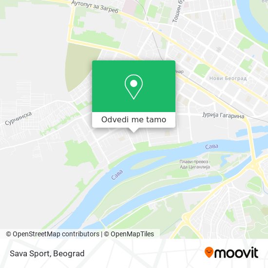 Sava Sport mapa