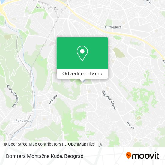 Domtera Montažne Kuće mapa