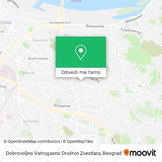 Dobrovoljno Vatrogasno Društvo Zvezdara mapa