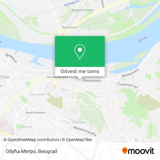 Обућа Метро mapa