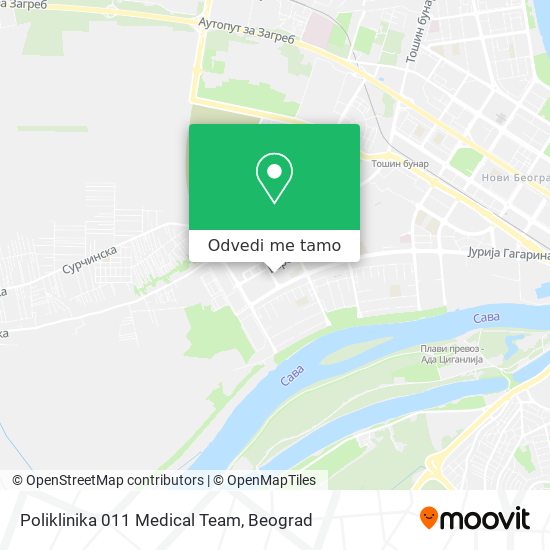Poliklinika 011 Medical Team mapa