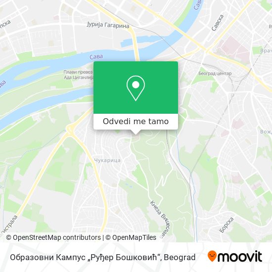 Образовни Кампус „Руђер Бошковић“ mapa