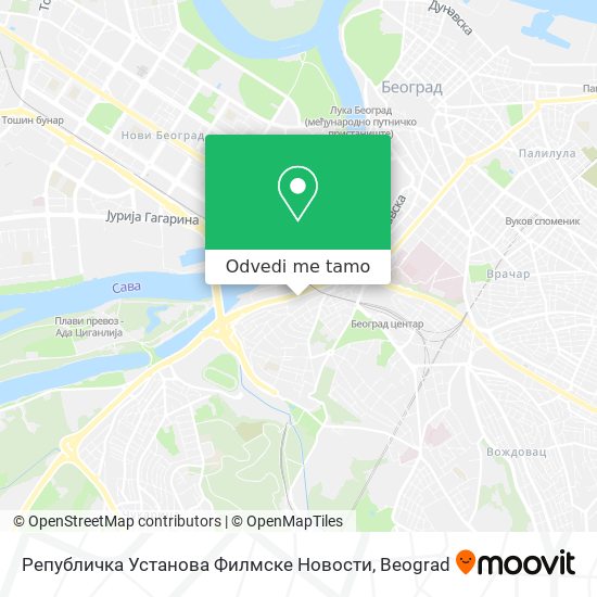 Републичка Установа Филмске Новости mapa