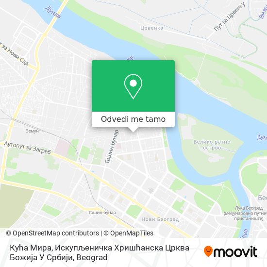 Кућа Мира, Искупљеничка Хришћанска Црква Божија У Србији mapa