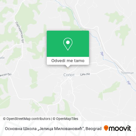 Основна Школа „Јелица Миловановић” mapa