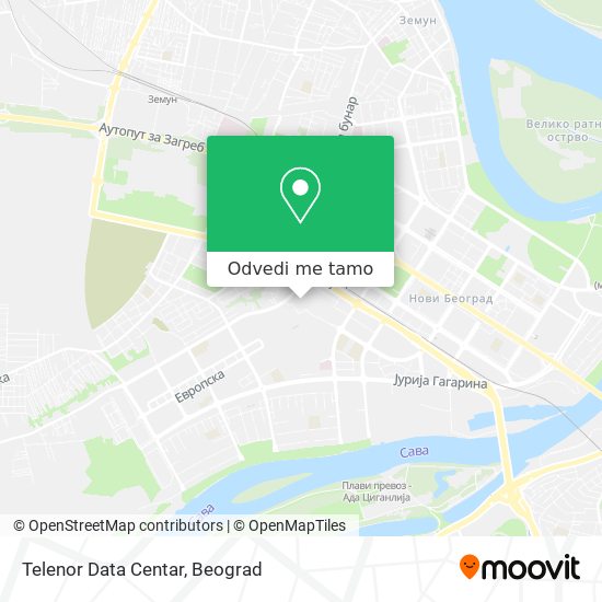 Telenor Data Centar mapa