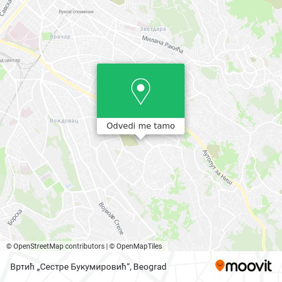 Вртић „Сестре Букумировић“ mapa