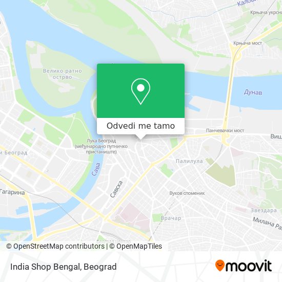 India Shop Bengal mapa