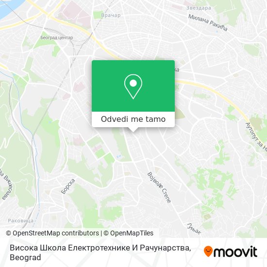 Висока Школа Електротехнике И Рачунарства mapa