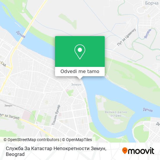 Служба За Катастар Непокретности Земун mapa