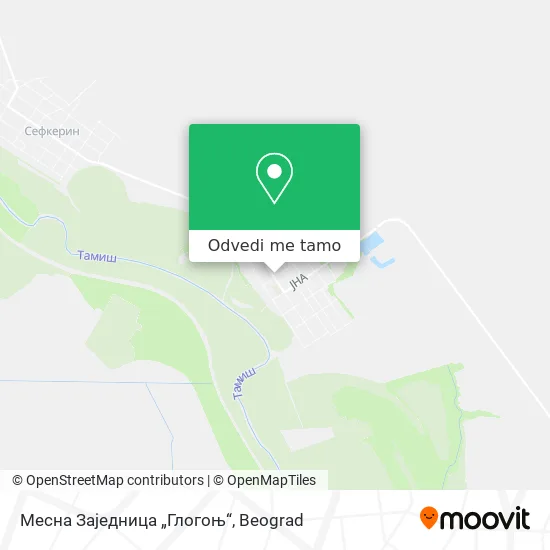 Месна Заједница „Глогоњ“ mapa