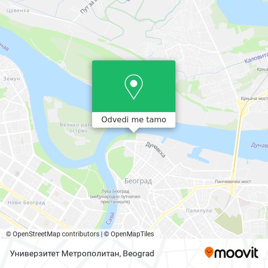 Универзитет Метрополитан mapa